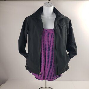 Columbia XS Black Titanium Jacket Womens Pockets Zipper Adjustable